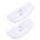 2 stuks ovale verfbakjes, schilderplanken, wit PP 1