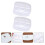 2 stuks ovale verfbakjes, schilderplanken, wit PP 3
