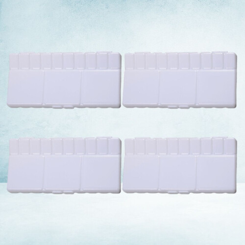 4 stuks ronde paletverfbakjes 2