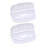 2 stuks ovale verfbakjes, schilderplanken, wit PP 5