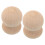2 Wooden Knobs for Curtain Rods, Stair Railings, Bedposts 1