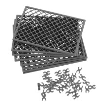 8-delige mini-hekwerkset, draadhekwerk voor microlandschappen, kunststof