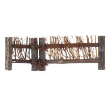 4 stuks mini bamboe tuinhekjes ter decoratie