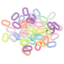 200 Stück Acryl-Kettenglieder, C-Clips, Haken, Schnellverbinder, Bastelbedarf