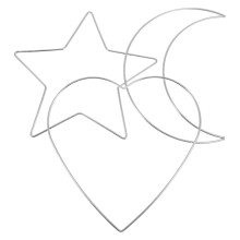 3er-Set Makramee-Ringe für Hochzeitskränze