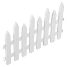 Weißes PVC-Gartenzaunpaneel mit Lattenmuster für Gehwege 1