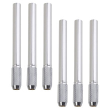 6 silver pencil extenders for school