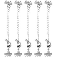 5-teilige Verlängerungskette mit Karabiner für Halskette und Armband