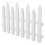 Witte schutting PVC tuinpaneel voor looppaden 1 5