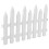 Witte schutting PVC tuinpaneel voor looppaden 1 2