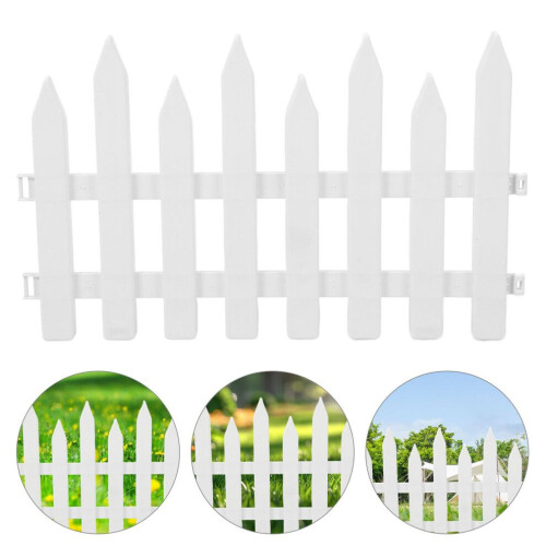 Witte schutting PVC tuinpaneel voor looppaden 1 2
