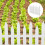 Witte schutting PVC tuinpaneel voor looppaden 1 4