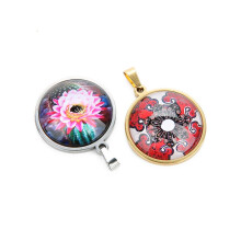 1 bag of 20 gemstone stickers for pendant crafting, 10 mm