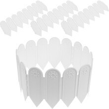 Set mit 5 Gartenzaun-Landschaftseinfassungen für Blumenbeete und