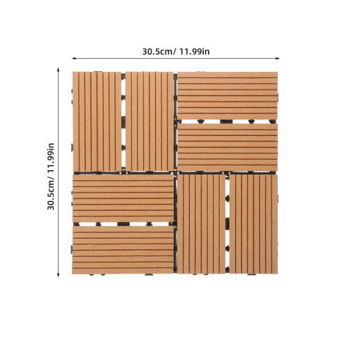 Locking terrace tiles for outdoor use as replacement tiles 1