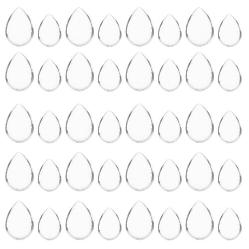 60 Drop Glass Ring Surface Glass Decoration Flat Bottom Flatback 2