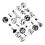 50 pieces of raw gemstone dome 1