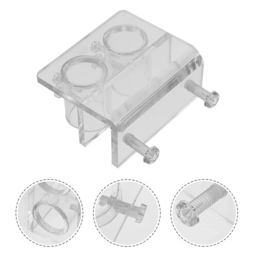 Vattenslangklämma med urtag för akvarium, transparent 2