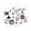 50 pieces of raw gemstone dome 2