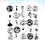50 pieces of raw gemstone dome 4