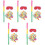 5 Sets Geburtstagsparty-Piñata-Stäbe Konfetti Pappgläser 3