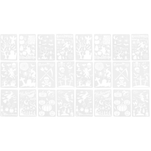 24 Halloween Stencils Coloring Pages DIY Drawing 1