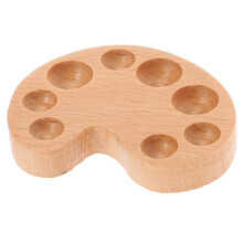 Houten opbergdoos voor aquarelverfpigmenten