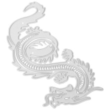 Plantilla de modelado de dragón, troquel de corte de metal decorativo para manualidades