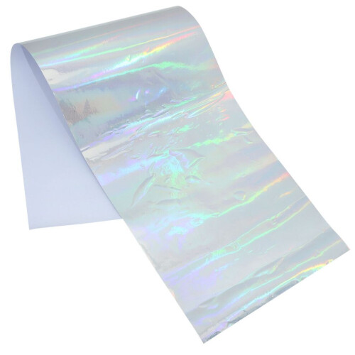 1 rollo de pegatinas de vinilo holográficas, multicolor