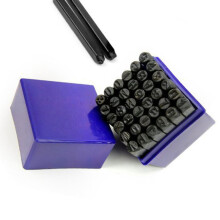 Stanzformen-Set für Buchstaben und Zahlen, Kohlenstoffstahl, 36 x 2,2 Zoll