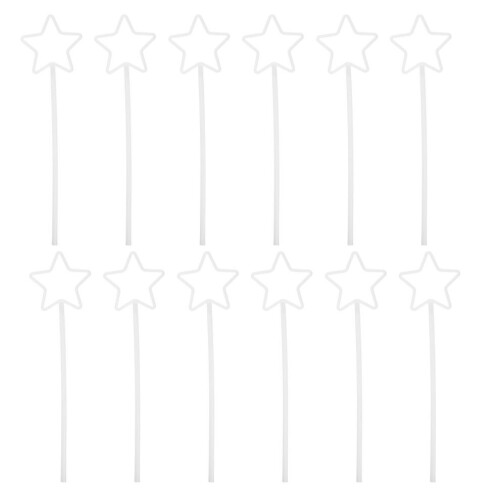 Craft Plastic Circles Star White 1 Set