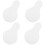 4 pcs Roller Quilling Tool 10.00x6.20x0.40 cm White 1