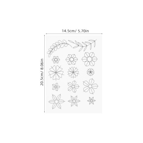 4 charnières pour commode, gabarit en papier, dessins 1