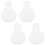4 pcs Roller Quilling Tool 10.00x6.20x0.40 cm White 3
