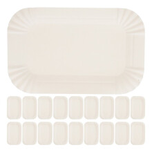 Paper plates, bulk pack, rectangular cake plate, durable