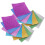112 mini-origamipapiertjes, dubbelzijdig, vierkant 1