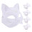 5 Blank Hand-Drawn Paper Masks for Decoration 3