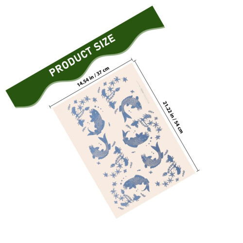 4 Bögen Keramikdekorationen, selbstklebendes Transferpapier, Glasur 1