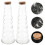 4 glasflaskor med korkproppar, specialdesignade flaskor 3