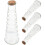 4 glasflaskor med korkproppar, specialdesignade flaskor 4