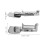 Mat Binding Device Travel 12.80x5.00x1.80 Cm Silver 2