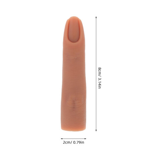 Silicone practice fingers for acrylic nails, flexible 1