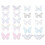 20 multicolored double-layer hair decorations for sewing on 4