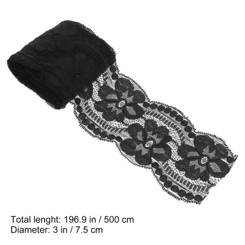 Black Lace Edge Premium Nylon For Crafts and 1