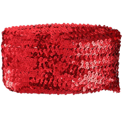 Pailletten, elastisches Band, Paillettenfransen, Quaste
