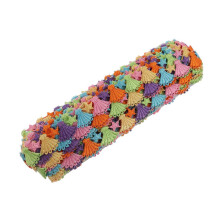 Broderad spetskant, flerfärgad polyester, 1 set
