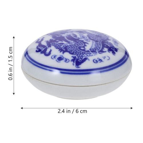 3-piece set: stamp pad, calligraphy box, ceramic jar 1