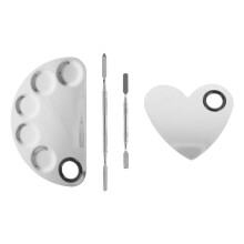 2 Kosmetikmischer für Nagelkunst mit 2 Spateln