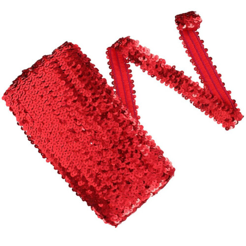 Pailletten, elastisches Band, Paillettenfransen, Quaste 2