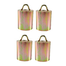 4pcs Heavy Duty Alloy Cow Bells for Sports Grazing Supplies Pet Collar Decor
